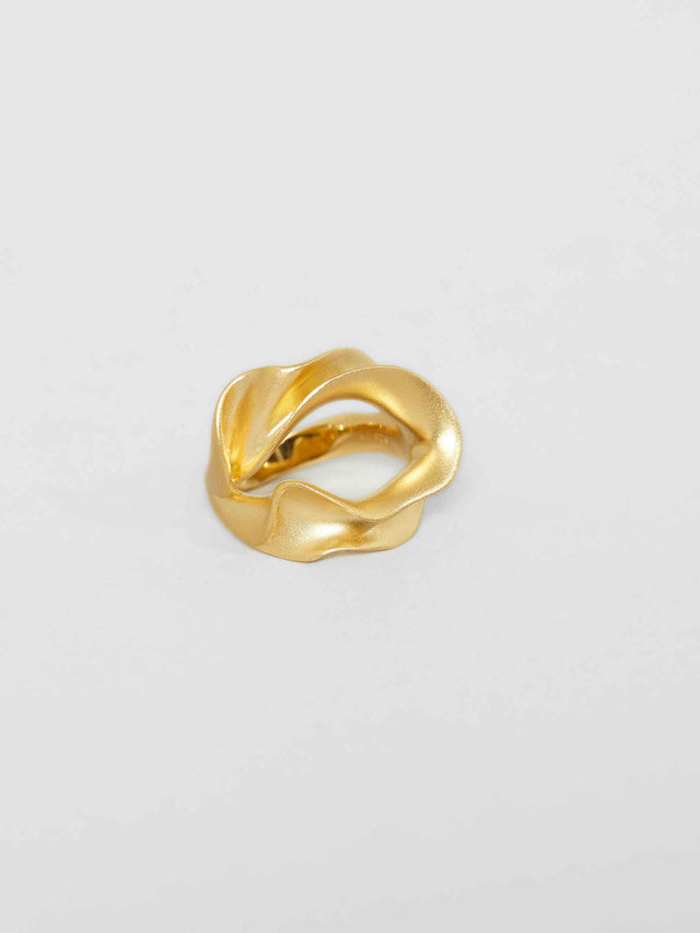 Trine Tuxen Cannoli Ring Gold