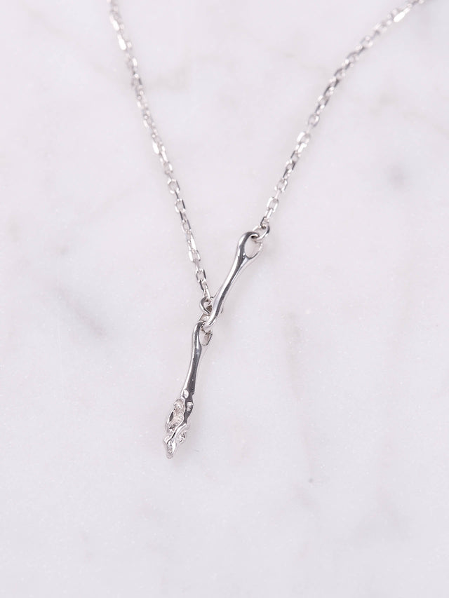 Maria Black Carrion Necklace Silver halskjede