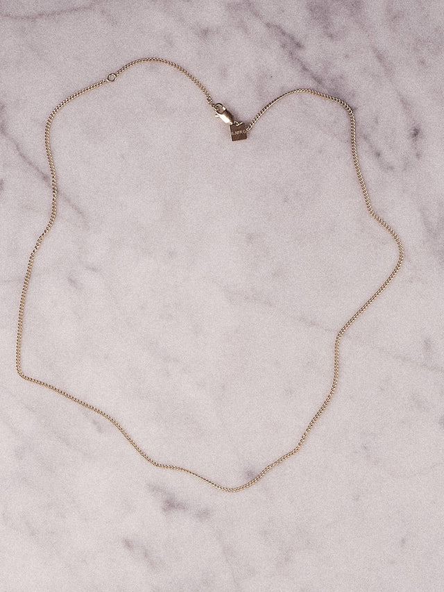 Bjørg Thin Curb Chain Gold halskjede Halskjeder Bjørg Jewellery 