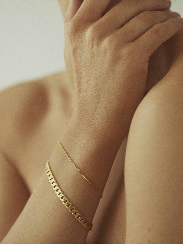 Nootka Jewelry Link Bracelet Gold armbånd Armbånd Nootka Jewelry 